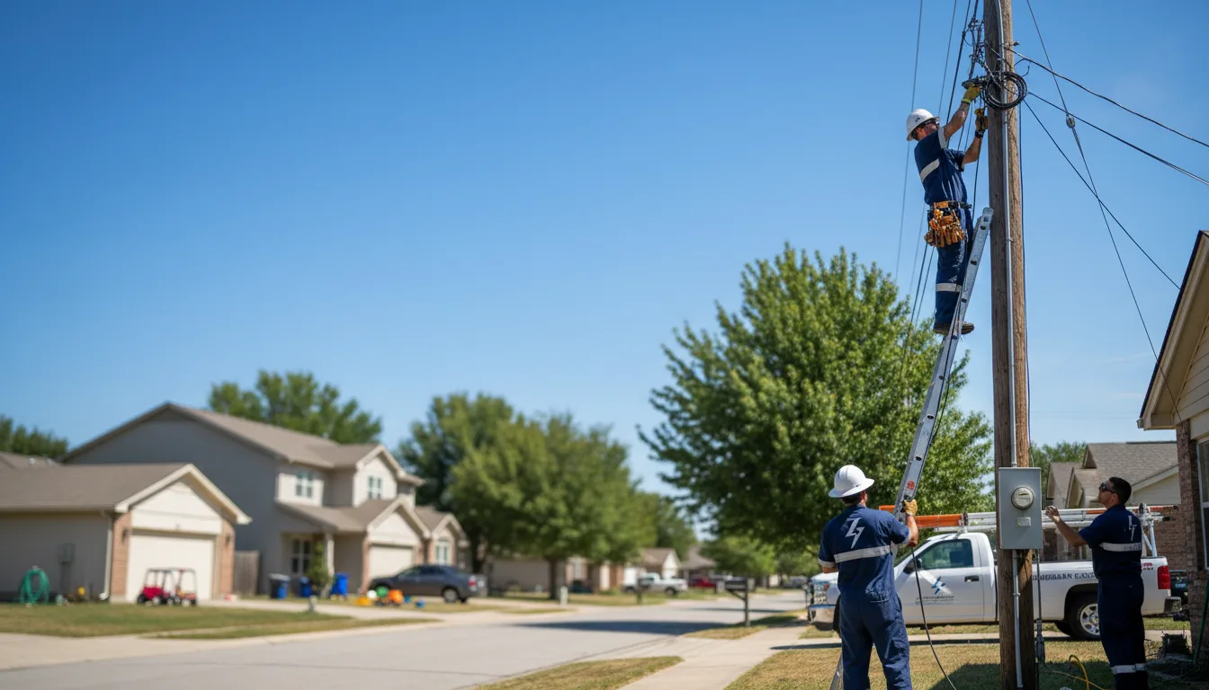 Residential electrician providing installation services in Clam Lake, WI